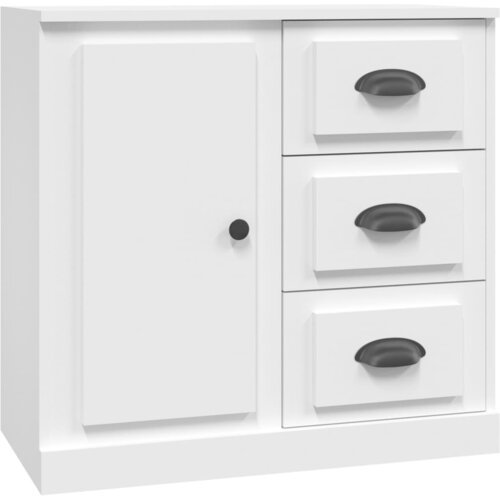 VidaXL Komoda bela 70x35,5x67,5 cm inženirski les, (20653602) Slike