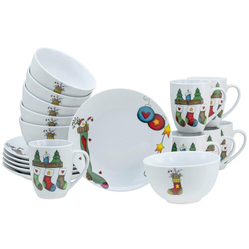 Creatable Servis Za Zajtrk Luna Christmas, 18-Delni Cene