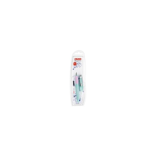Herlitz Nalivpero My pen + patrona tinte, Mint-Roza Slike