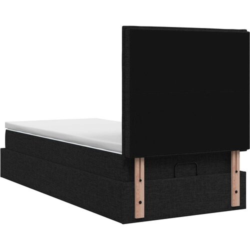  Krevet od pjene s madracem i LED-om Crna 100 x 200 cm Tkanina Slike