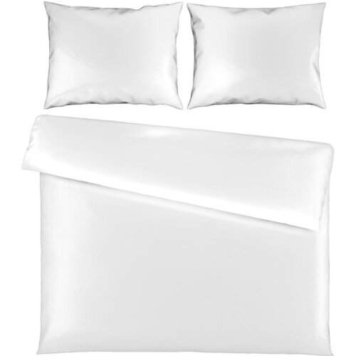 Novel posteljnina uni satin 200/200 cm saten bela Cene
