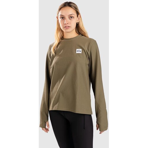 Eivy Versa Loose Fit Rib Top Funkcijska majica olive Cene