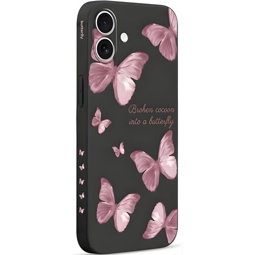 Oem Pnakqil za&scaron;titna futrola Butterfly za Apple iPhone 17 Pro Max - Crna Cijene