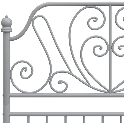  Okvir za krevet sivi metalni 100 x 200 cm Slike