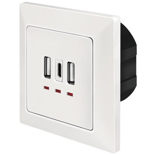 Logilink uzidna utičnica, 2 USB-A, 1 USB-C Cene