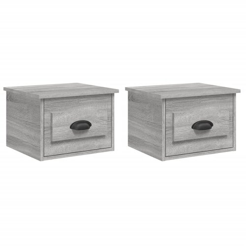 Maison Chic Stenski Dvo delni komplet Nočne omarice - Nočne mize siva sonoma 41,5x36x28 cm, (21689878) Cene