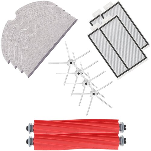  Ultra-pack s krpami in belimi stranskimi krtačkami za Roborock Q5, Q5 Max, Q7, Q7 Max Slike