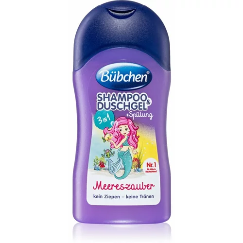 Bübchen Kids 3 in 1 3 u1 šampon, regenerator i gel za tuširanje za djecu 50 ml