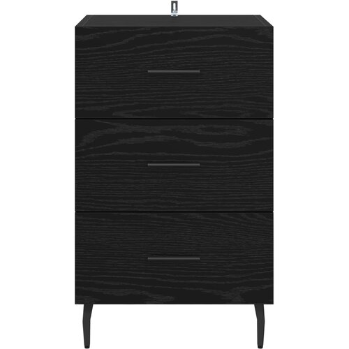  Noćni ormar Crni hrast 40 x 40 x 66 cm Konstruirano drvo Slike