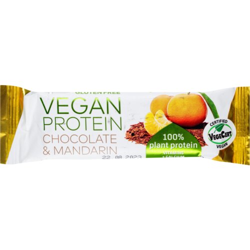  TEKMAR protein bar vegan mandarina čokolada 40g Cene