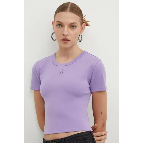 Hugo Kratka majica ženska, vijolična barva, 50512000