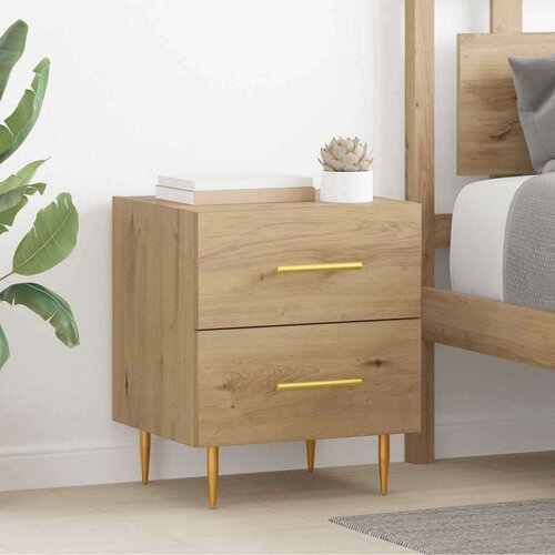 vidaXL Noćni ormar s ladicama 2 pcs Umjetnički hrast 40 x 35 x 47,5 cm Cene