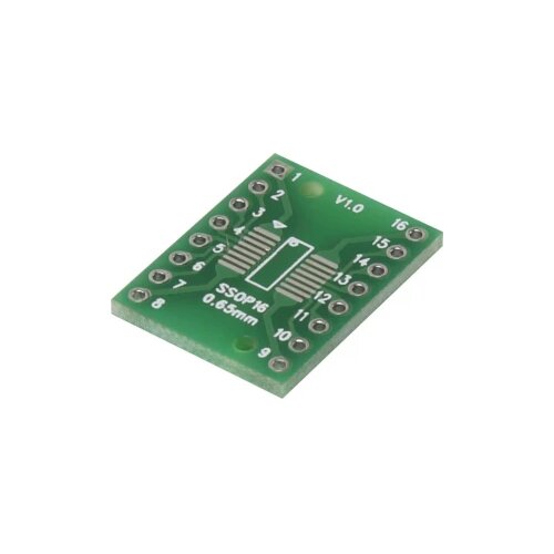 TRU COMPONENTS SSOP16-L Eksperimentalna ploča Epoksid (D x Š) 18 mm x 15.6 mm 35 µm Raster 2.54 mm Sadržaj 1 ST Cijene