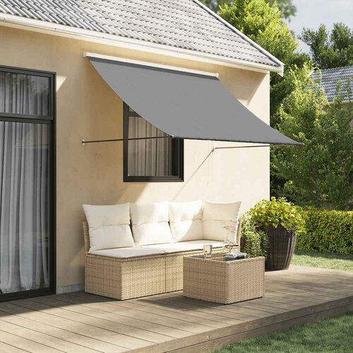 Tenda na uvlačenje antracit 200 x 150 cm od tkanine i čelika Cijene