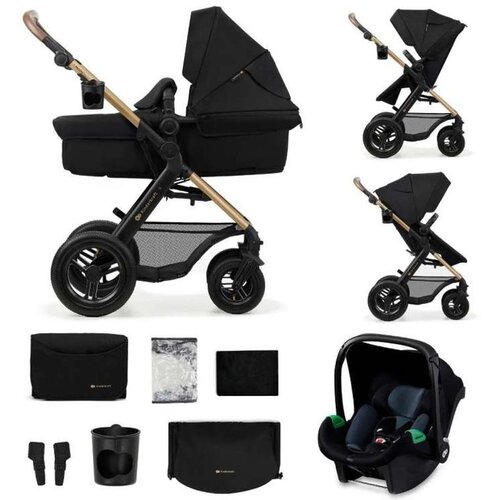 Kinderkraft Moov 2 Kolica Za Bebe 3U1 Pure Black Cene
