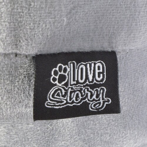 Love Story Sivi &amp;scaron;ator za životinje za pse 22x45 cm &amp;ndash; Slike