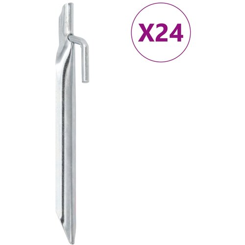  Klinovi za &scaron;ator V-oblika 24 kom 17 cm &Oslash; 20 mm pocinčani čelik Cene