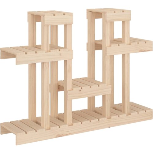  Stalak za biljke 104,5 x 25 x 77,5 cm od masivne borovine Slike