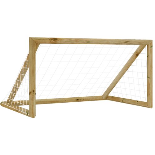 vidaXL Nogometni gol s mrežom 160x100x80 cm od impregnirane borovine Cijene