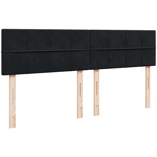 VidaXL otomanski krevet s madracem crni 180x200 cm bar&amp;scaron;unasti Slike
