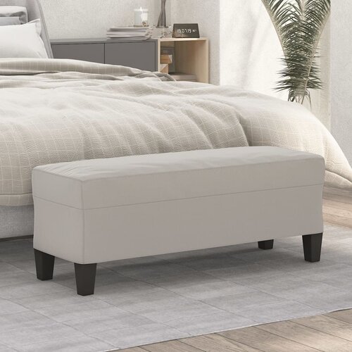  Klupa svjetlosiva 100 x 35 x 41 cm od mikrovlakana Cene