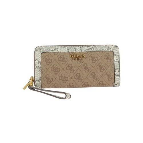 Guess ZADIE LOGO SLG LRG ZIP AR Bež Slike