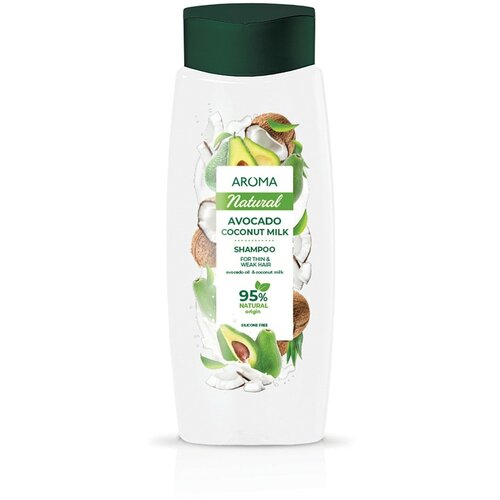 Aroma Natural šampon za kosu Shampoo Avocado & Coconut Milk Cene