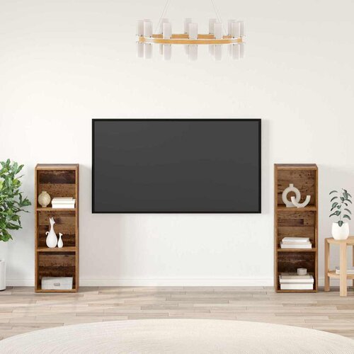  Set TV komoda Zidne 2 pcs Staro drvo 107 x 35 x 37 cm Cijene