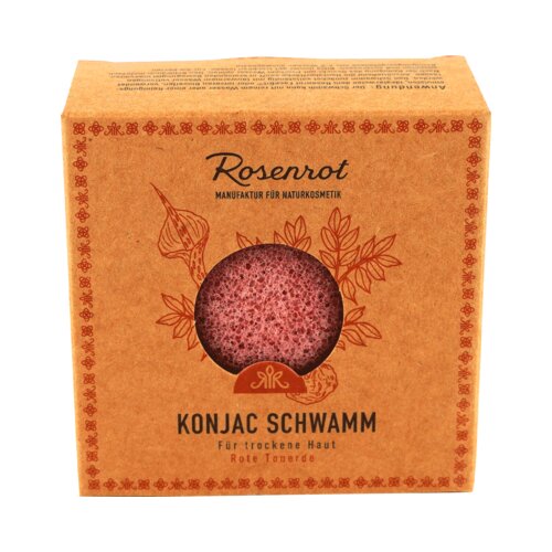 Rosenrot konjac gobica z rdečo glino Cene