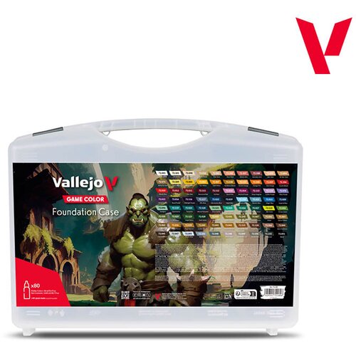 Vallejo Foundation Case 80 Opaque Game Colors (80 Boja) - Kompletna Paleta 72180 Cene