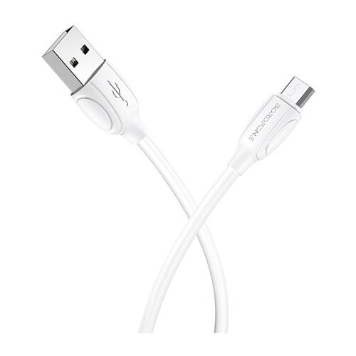 Borofone podatkovni kabel X19 MicroUSB na USB 1m 2,4A bel Slike