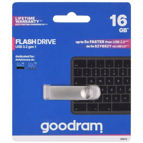 Goodram USB UNO3-0160S0R11 USB flash drive 16 GB USB Type-A 3.2 Gen 1 (3.1 Gen 1) Silver Cijene