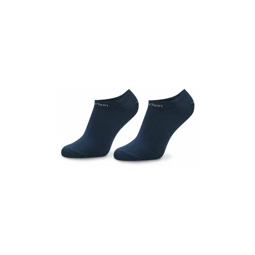 Calvin Klein Set 2 parov ženskih nizkih nogavic 701218774 Mornarsko modra