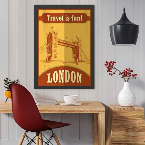 Wallity Uokvirena slika London, 40x55 cm Cene