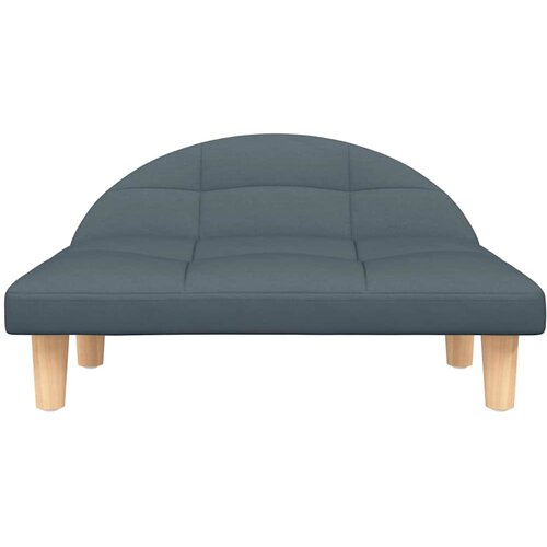  Krevet za pse tamnosivi 70x52x30 cm od tkanine Slike