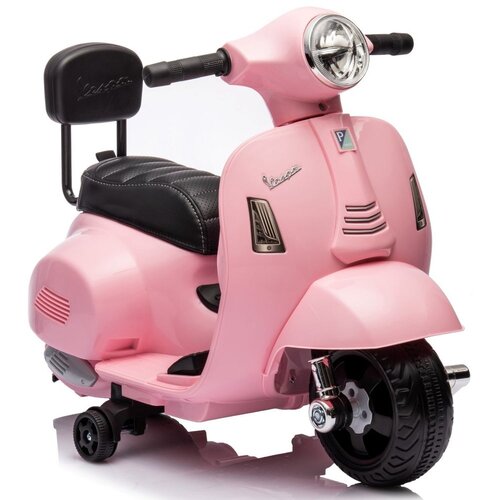  Skuter Vespa na akumulator sa sjedi&amp;scaron;tem od eko kože i naslonom - roza Slike