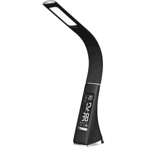 Mean IT Lampa, LED, stolna sa satom, alarmom i termometrom &amp;ndash; L5 Slike