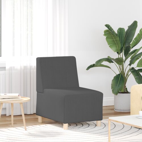 vidaXL Sofa stol Temno siva 55 x 74 x 82 cm Mikrovlaknena tkanina Cene