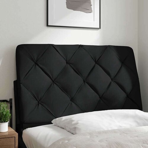 VidaXL jastuk za uzglavlje crni 80 cm od tkanine Slike