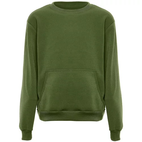 FUMO Sweater majica maslinasta