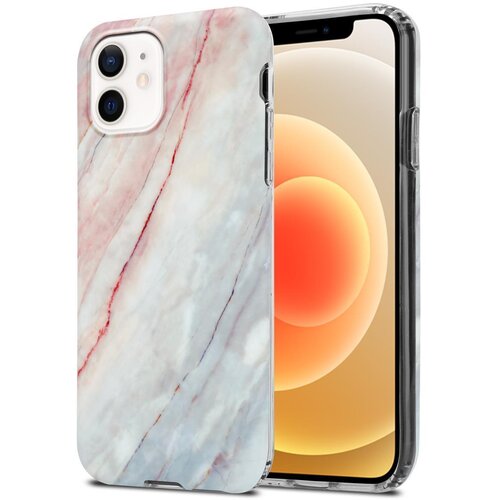 Cadorabo Case, združljiv z Apple v roza belem marmorju &scaron;t. 21 - Za&scaron;čitni pokrov iz silikona TPU z vzorcem mozaika, (20570383) Cene