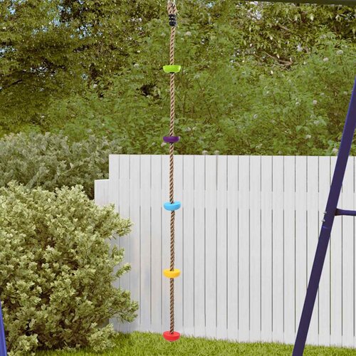 VidaXL Konopac za penjanje za klince s platformama 200 cm Slike