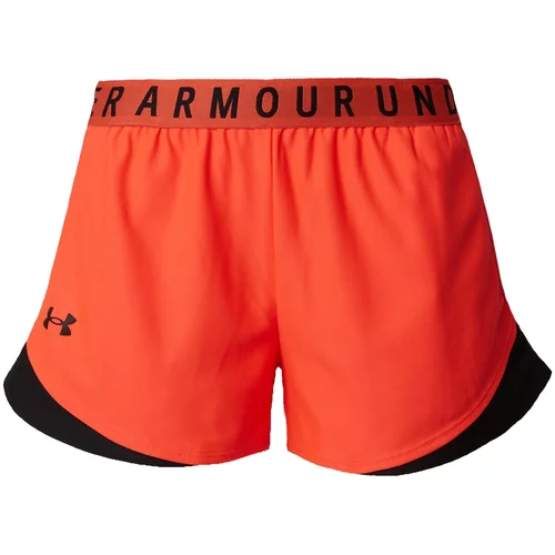 Under Armour Športne hlače 'Play Up 3.0' oranžno rdeča / črna