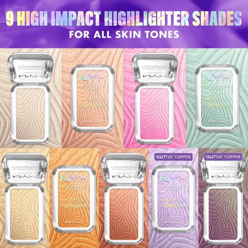 NYX Professional Makeup buttermelt highlighter highlighter nijansa bright &amp;amp; butta 05 5 g Slike