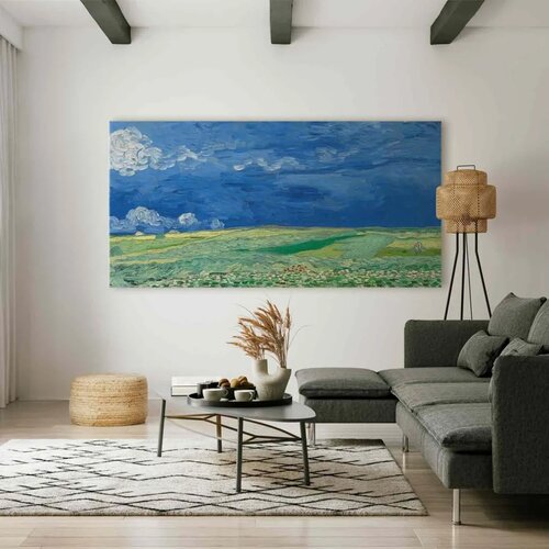  XXL slika - Vincent van Gogh &amp;ndash; Wheat Field under Thunderclouds 200x100 Slike