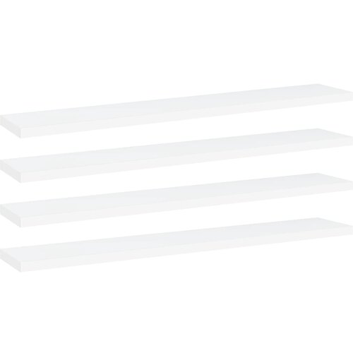 VidaXL Dodatne police za omaro 4 kosi bele 60x10x1,5 cm iverna plo&amp;scaron;ča Slike