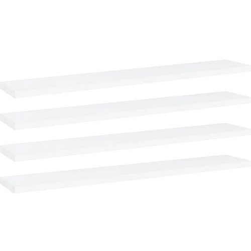 vidaXL Dodatne police za omaro 4 kosi bele 60x10x1,5 cm iverna plošča