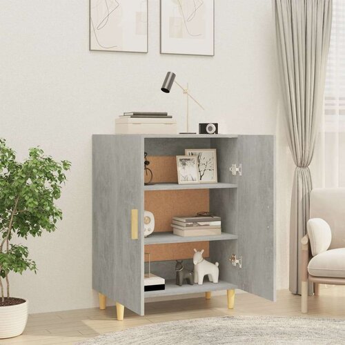 VidaXL komoda siva boja betona 70x34x90 cm od konstruiranog drva Slike
