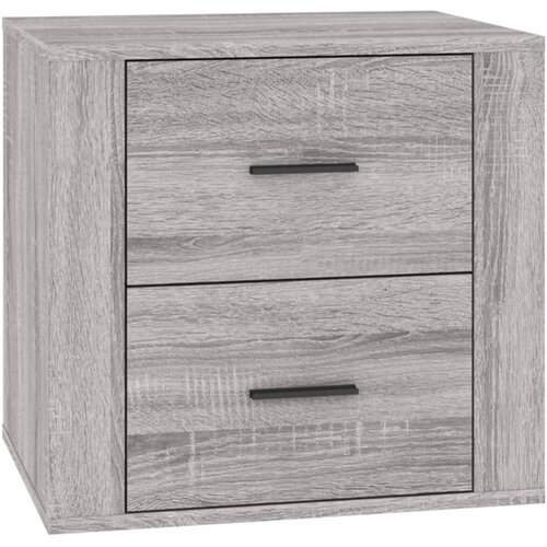 Maison Chic Nočna omarica - Nočna miza Siva sonoma 50x39x47 cm, (21688245) Slike