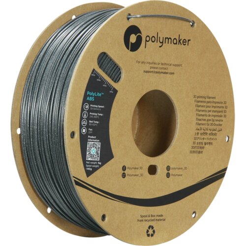 Polymaker PolyLite ABS Galaxy Dark Grey Cene